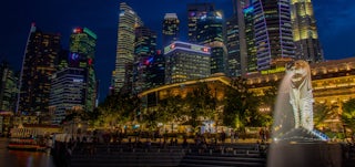 Singapore skyline.
