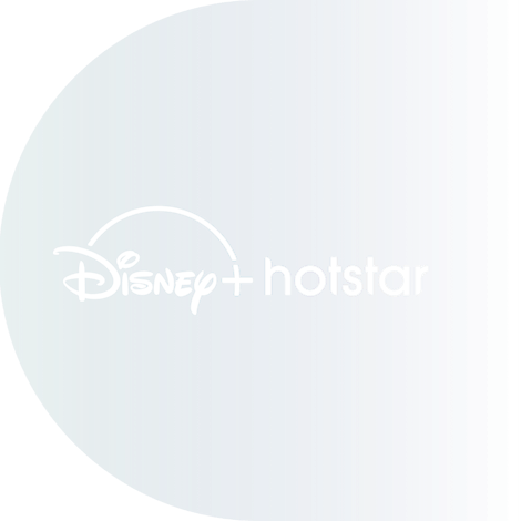 Stream wedstrijden live op Hotstar met ExpressVPN. Disney+ Hotstar logo.