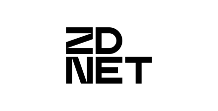 Logotipo ZDNET para carrossel de depoimentos do Aircove