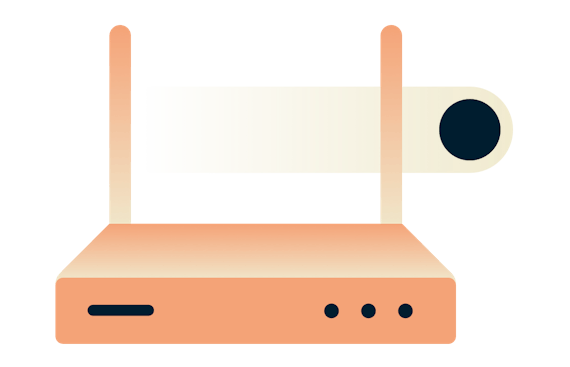 جهاز توجيه VPN متصل دائمًا.