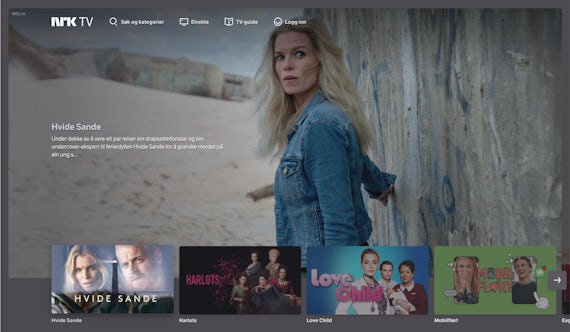 NRK TV on a desktop screen