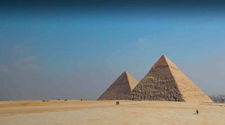 Panorama in Ägypten.