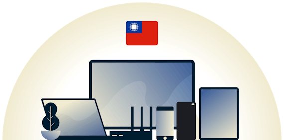 Taiwan VPN protecting a variety of devices.