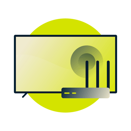 Conecte a TV inteligente a um roteador habilitado para VPN.