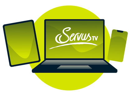 Vea ServusTV en múltiples dispositivos.
