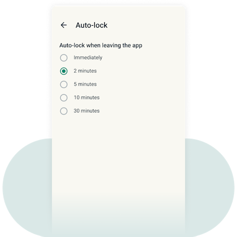 Auto-lock setting on ExpressVPN Keys