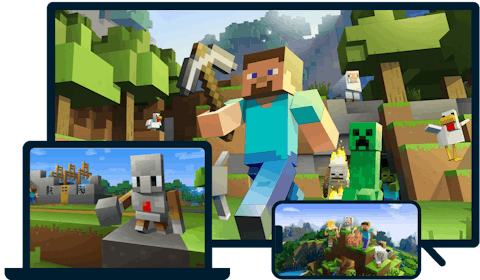 Minecraft on a variety of devices.