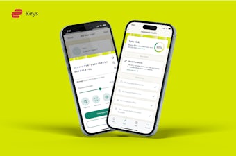ExpressVPN Keys' UI showing a low risk Password Health screen