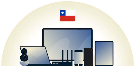 Chile-VPN suojaa eri laitteita.