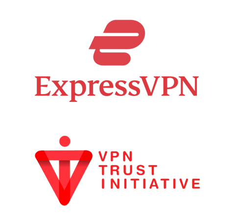 ExpressVPN and VPN Trust Initiative logos together