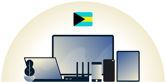 Bahamas VPN protecting a variety of devices.