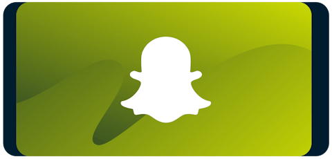 Snapchat-logo på smartphone