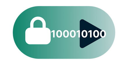 VPN kill switch: de bitstream kan het hangslot verlaten, een afspeelknop geeft toestemming aan
