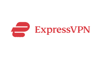 Vista previa: Logotipo horizontal de ExpressVPN, de color rojo