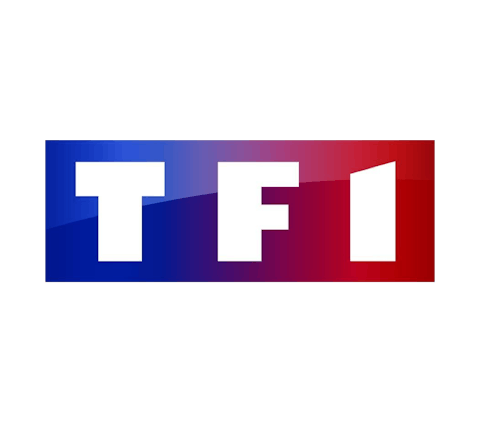 โลโก้ช่อง TF1 ฝรั่งเศส.