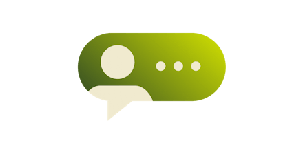 User testimonial avatar green