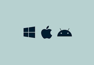 Logotyper för Windows, Mac, Android