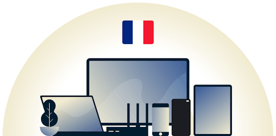 Frankrike VPN beskytter en rekke enheter.