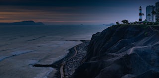 Lima coastline