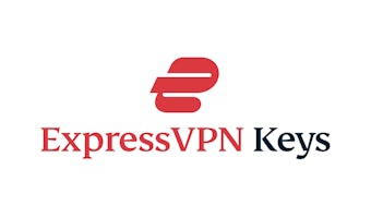 Логотип ExpressVPN Keys, размещенный в два ряда.