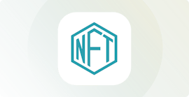 NFT badge in a squircle 