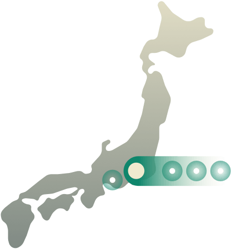 日本国内におけるVPNサーバーロケーションの地図