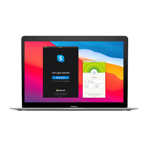 UI Skype com VPN.