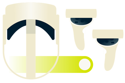 Gafas y controles del Meta (Oculus) Quest 2