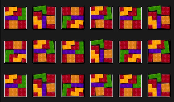 Tetris-like blocks showing how piecemeal software updates can lead to inconsistencies among servers that are not using Trusted Server technology.