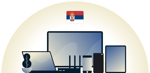 Serbia VPN protecting a variety of devices.
