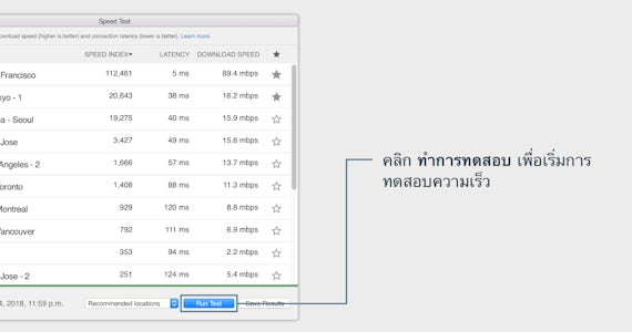 รับการเชื่อมต่ออินเทอร์เน็ตที่เร็วที่สุดด้วย ExpressVPN