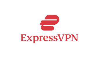 Esikatselu: ExpressVPN:n logo, punainen, pinottu