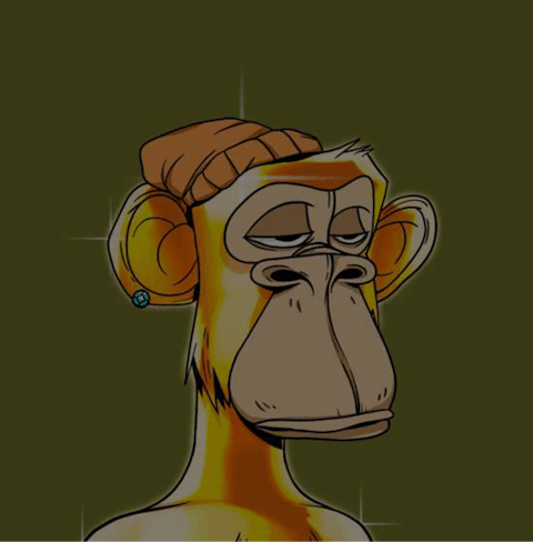 NFT-ikon av ape som kjeder seg