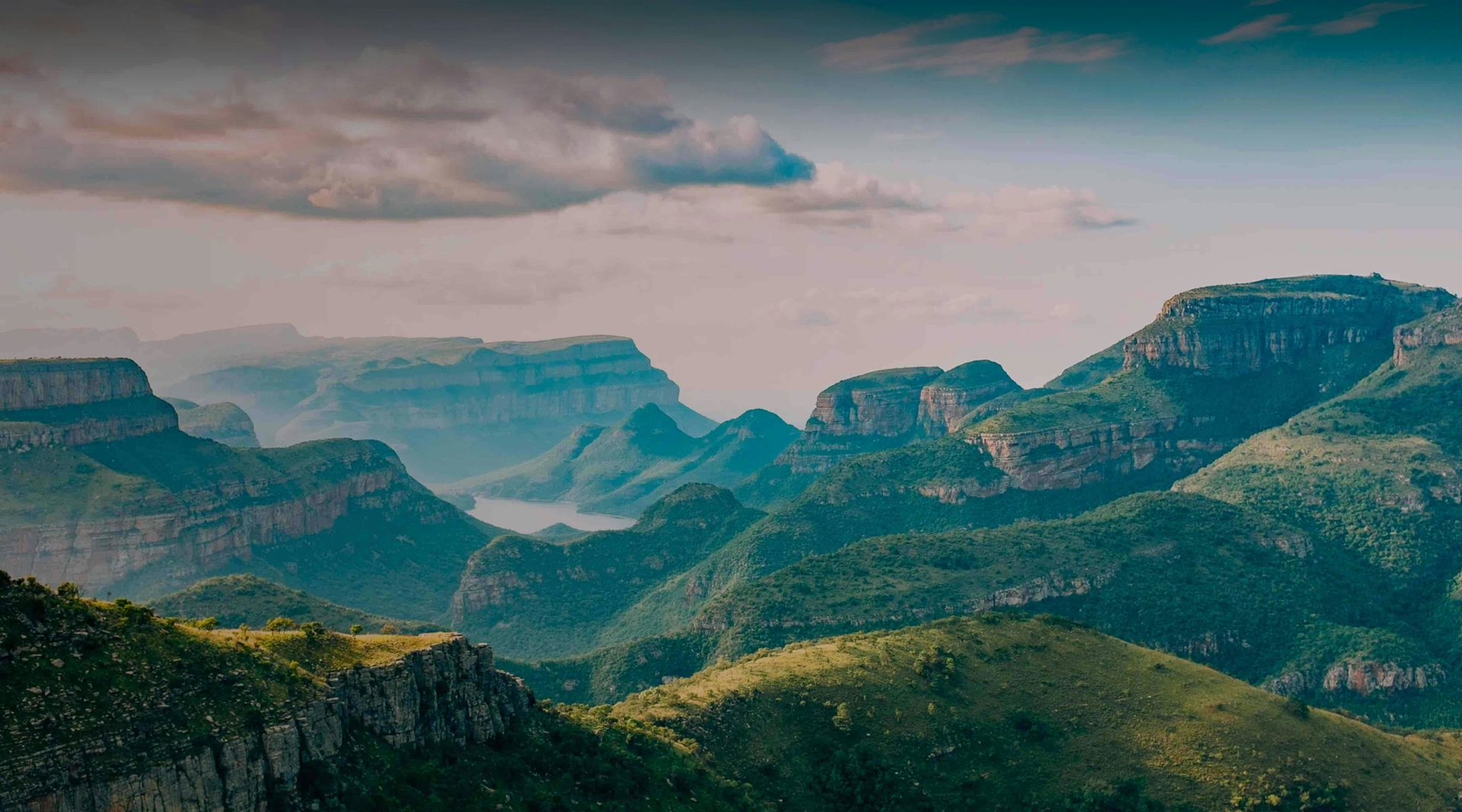 Zuid-Afrikaans uitzicht.