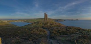 Isle of Man castle on the coast