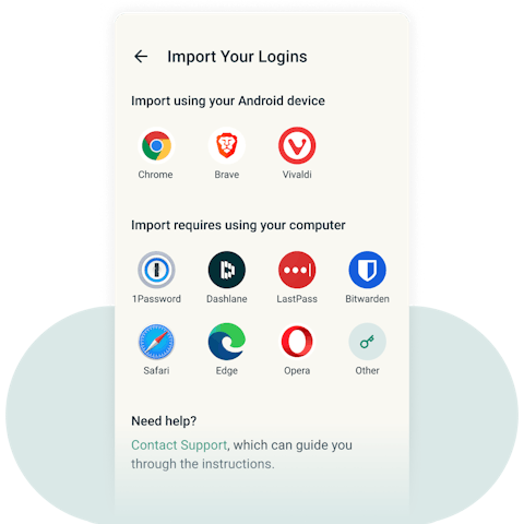 IU de importación de inicios de sesión en ExpressVPN Keys