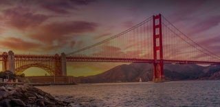 The Golden Gate Bridge in San Francisco.
