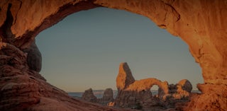 View from Arches National Park in Utah, USA.