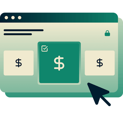 Order sign-up page showing three plans, including an ExpressVPN year plan and monthly plan.