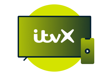 ITVX logo on screens