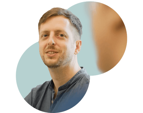 Close up of Head of Cybersecurity, Aaron, for pull quote.