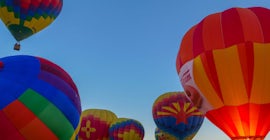 Heißluftballons über Albuquerque.
