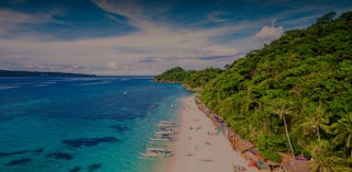 Philippines IP address: Background photo of Boracay Island.