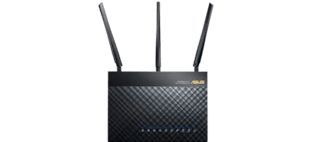 Recommended VPN Routers: Asus RT-AC68U front-facing