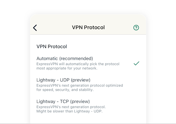 Slik justerer du VPN-protokollen på mobilenheten.