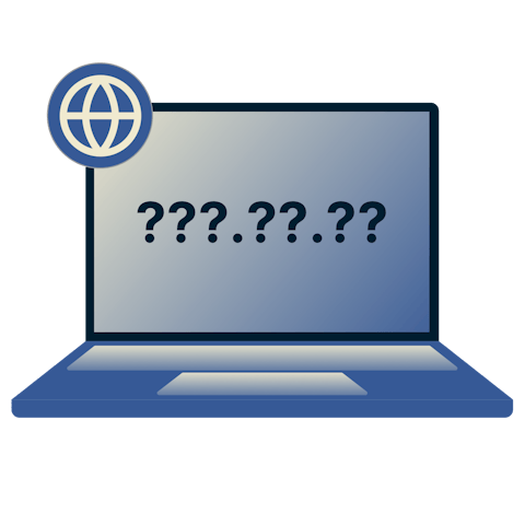 Schermate laptop che dimostrano il prima e il dopo di un cambio di indirizzo IP da parte dell'utente.