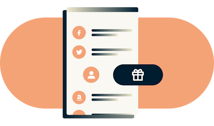 ExpressVPN Keys 앱과 선물 아이콘