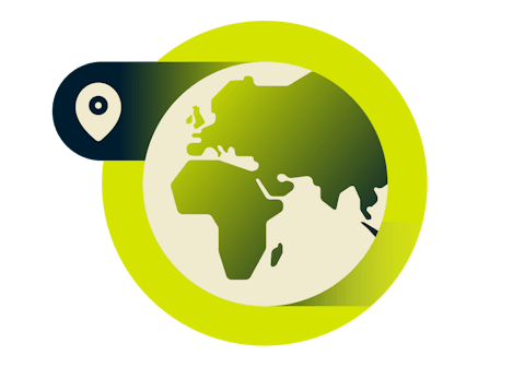 ヨーロッパとアフリカの地図 VPNロケーション