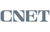 Лого CNET в сірому кольорі