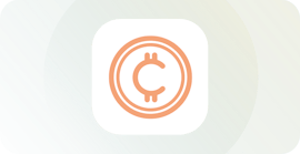 Cryptocurrency symbol.